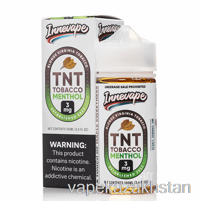 Vape Smoke TNT Tobacco Menthol - Innevape E-Liquids - 100mL 3mg